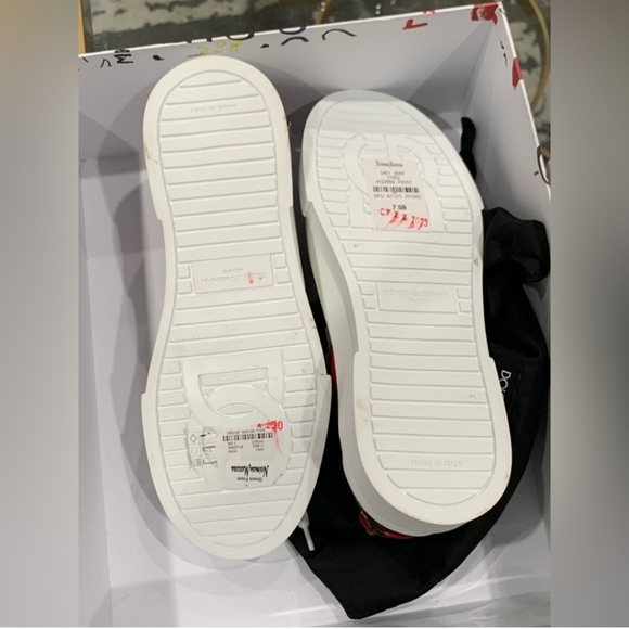 NWT NIB Dolce & Gabbana Portofino Cherry Sneakers - Picture 5 of 10